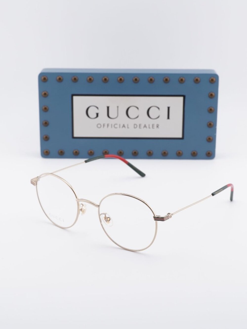 Gucci GG1054OK 002 Round Eyeglasses - Gold 51mm